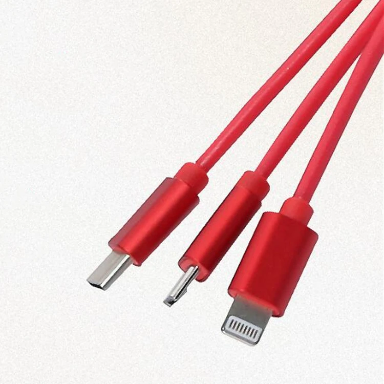 5 毫米 长度: 1 米 兼容接口: ios,android 微,android type-c 电线