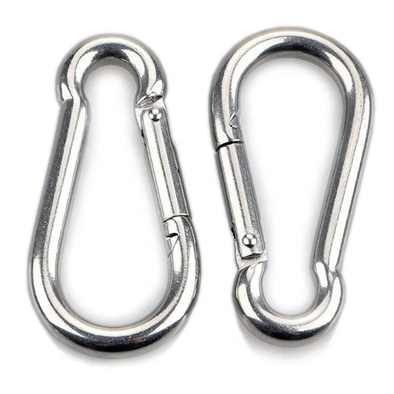 Manufacturer Price 6*60 Stainless Steel 316 Snap Hooks DIN5299 Spring Hook Carabiner Karabiner