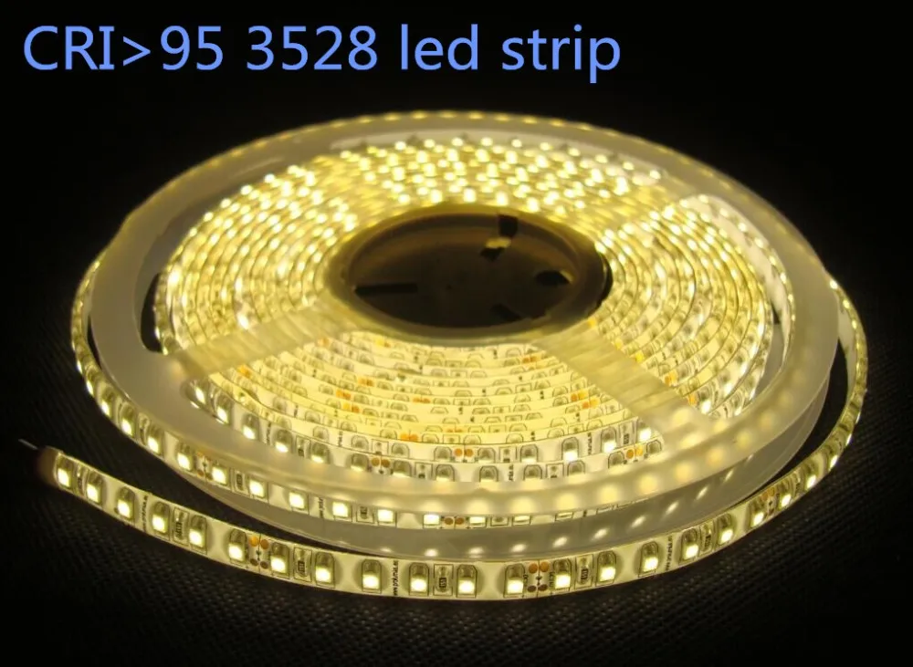 led ribbon warm white 3528 120leds/m 9.6watt 12vdc