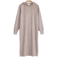 

Latest Design Lady's Elegant Long Knitted Loose Plain Dress