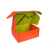 Custom paper orange corrugated shipping mailer boxes packaging cardboard box
