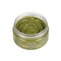 

Detox Bentonite Clay Facial Care FACE Mud MASK Matcha Green Tea Mask