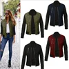 OEM new solid color short fashion zipper outer tower Cotton quilted women jacket female coat autumn and winter coats