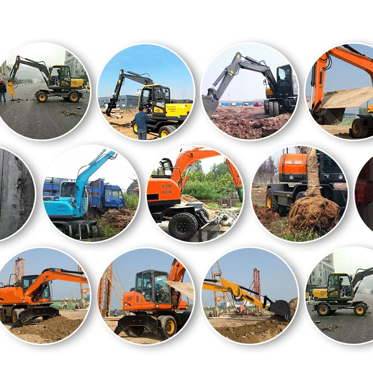 Engineering Used 8 Ton Wheel Excavator Excavator For Sale In Dubai