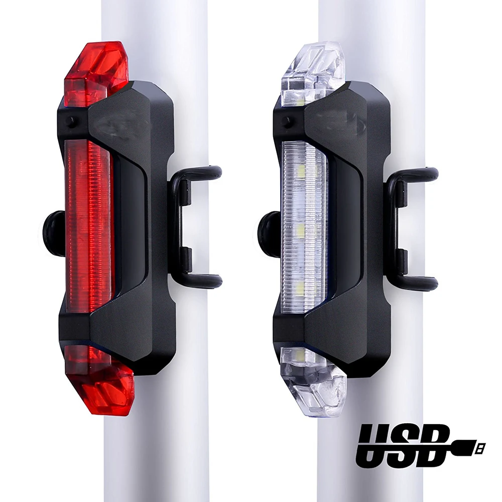 

Portable Rechargeable LED USB Cycling Bike Light COB Tail Light Bicycle Rear Light