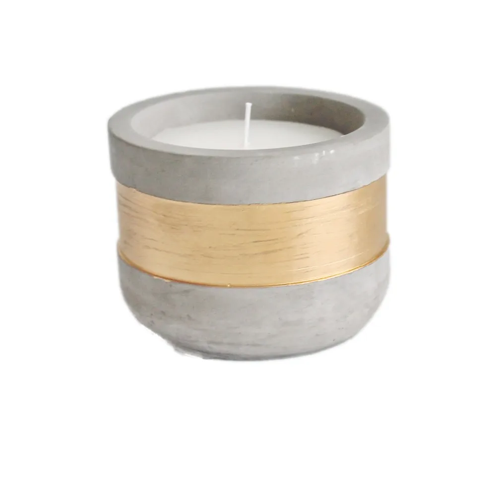 Wholesale Supplier High Quality Concrete Cement Candle Jars For Festive
