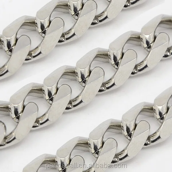 

304 Stainless Steel Chunky Cuban Curb Chains Jewellery Chain 10x4mm(CHS-K001-21-11mm)