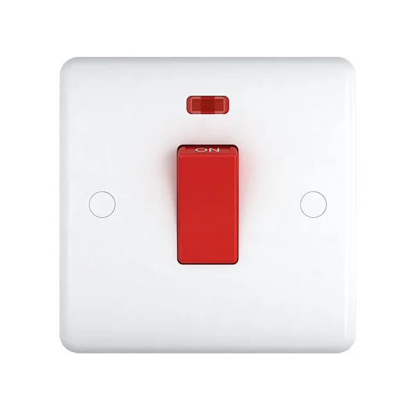 45A Bakelite Slim Plate Electric Switch with Neon Indicator