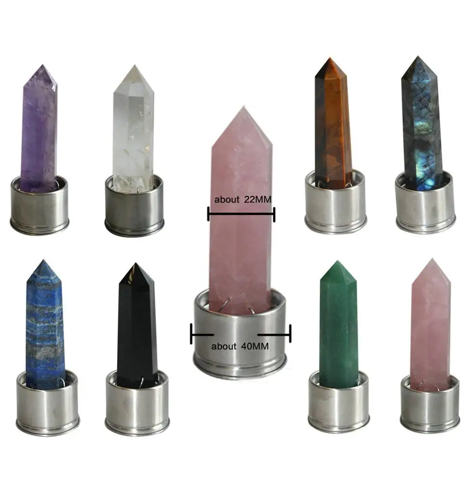 Wholesale natural stone gemstone crystal for energy glass water bottle
