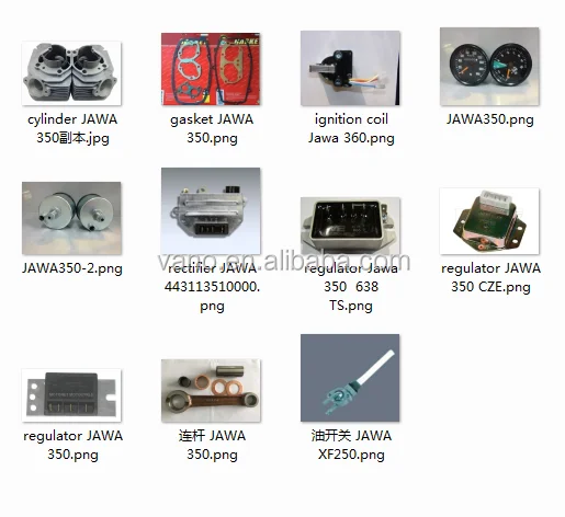 dual cylinder JAWA 350 motorcycle cylinder kit