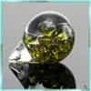 Hot Sale 8mm glass bulb pendant Floating CZ Balls Rings