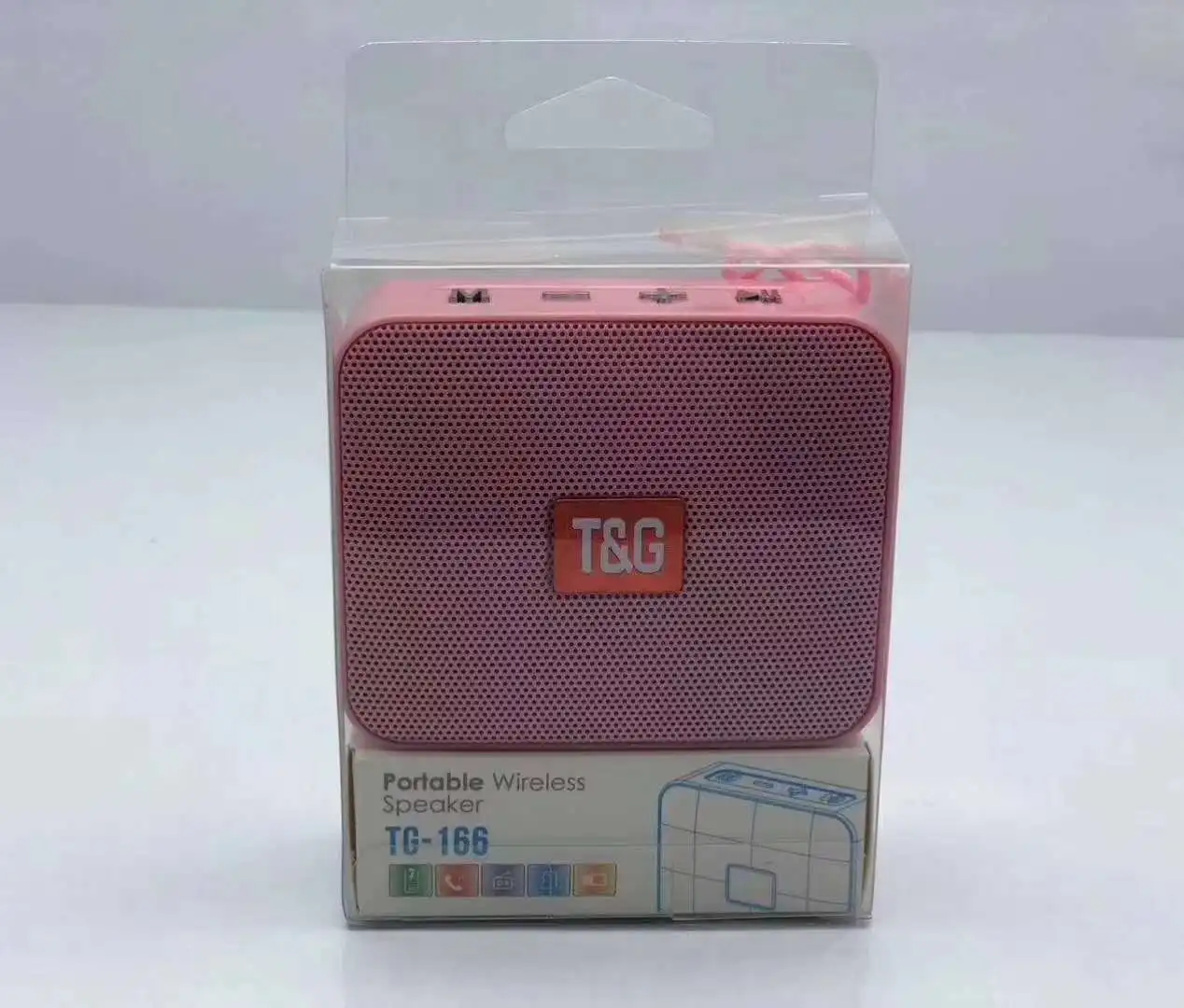 Original Tg Speaker Tg166 Fabric Bluetooth Mini Speaker With String