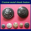 Gun metal buttons for jackets clothing coats