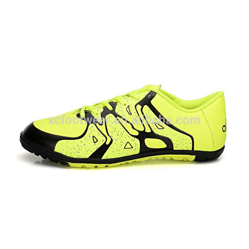 

HS002 men fashion hot selling indoor soccer shoes football shoes turf shoes, Lemon green;blue;grey;orange