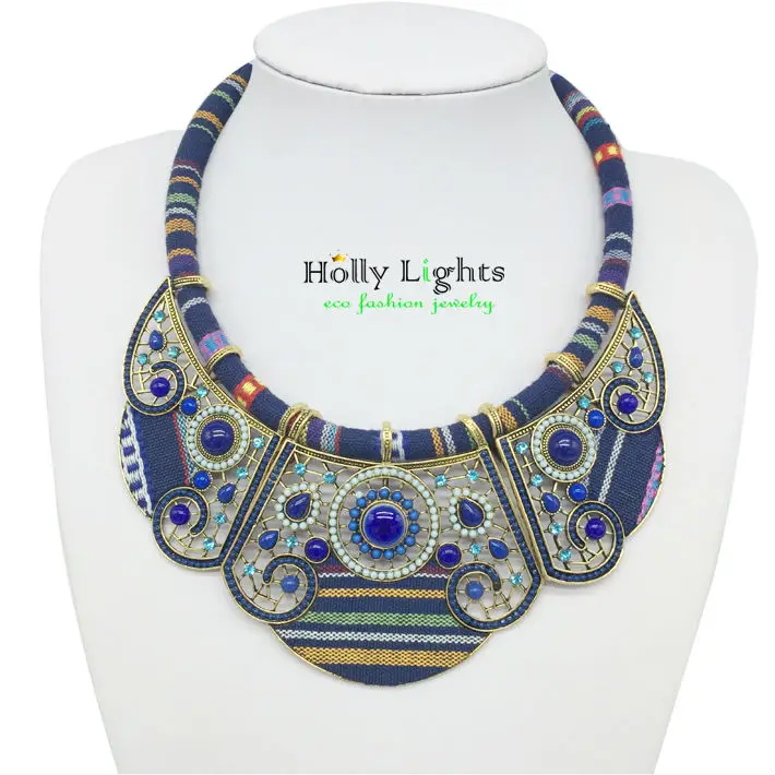2016 New women bohemia necklace&pendants multicolor statement choker