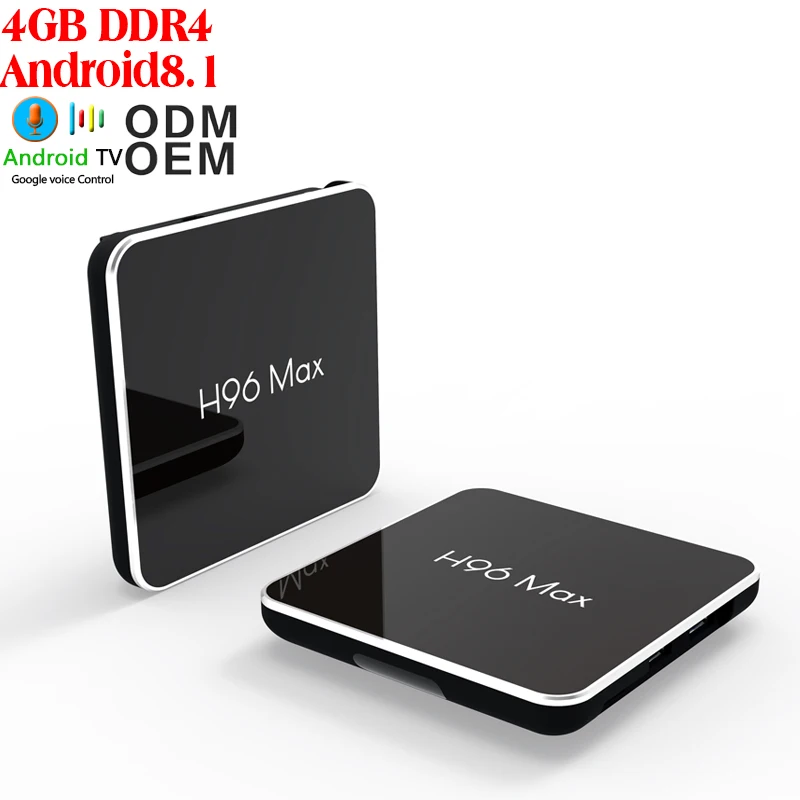 

hot selling tv box android 8.1 H96 max X2 2GB 16GB dual wifi Amlogic S905X2 h96 ott tv box 4k Quad core iptv box