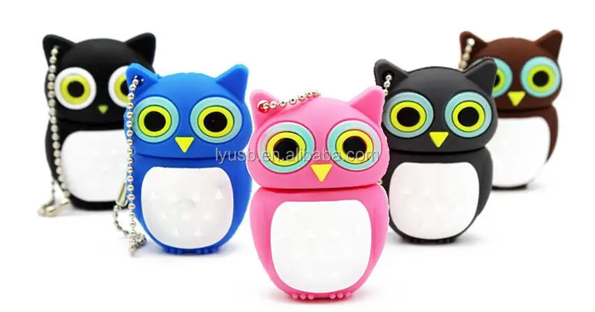 USBN Cute Cartoon usb thumbdrive Full capacity usb2.0 pendrive owl usb flash drive - ANKUX.COM