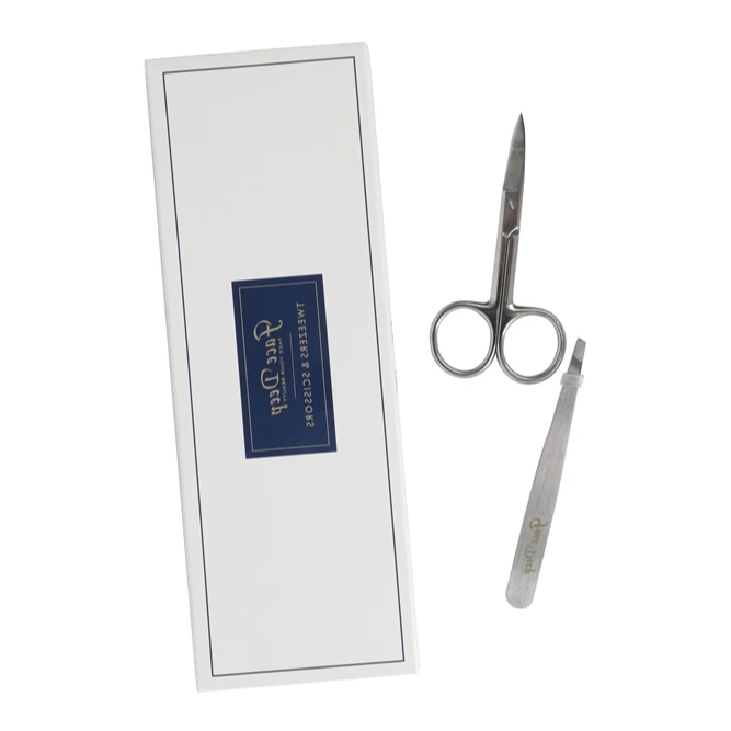 

Private Label Stainless Steel Scissors and Tweezers Eyebrow Microblading Accessories, Sliver