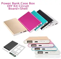 

hot sale silm mini metal li-polymer 4000mah battery power bank box free diy powerbanks