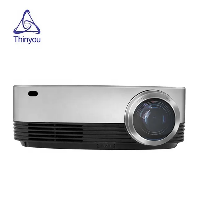 

Thinyou SV-428 LED Projector 1080P Beamer For multimedia Home Theater Cinema Video Movie Support Full HD AV VGA USB, White and black