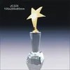cheap decoration crystal trophy with star JC224