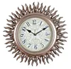 Lisheng quartz analog type sunburst sun shaped gold wall clock B8110