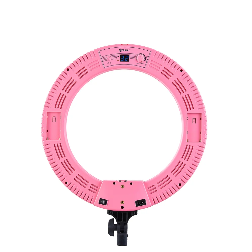 Rl01 Led Ring Light Two Ways Power Supply Battery And Dc For Broadcast