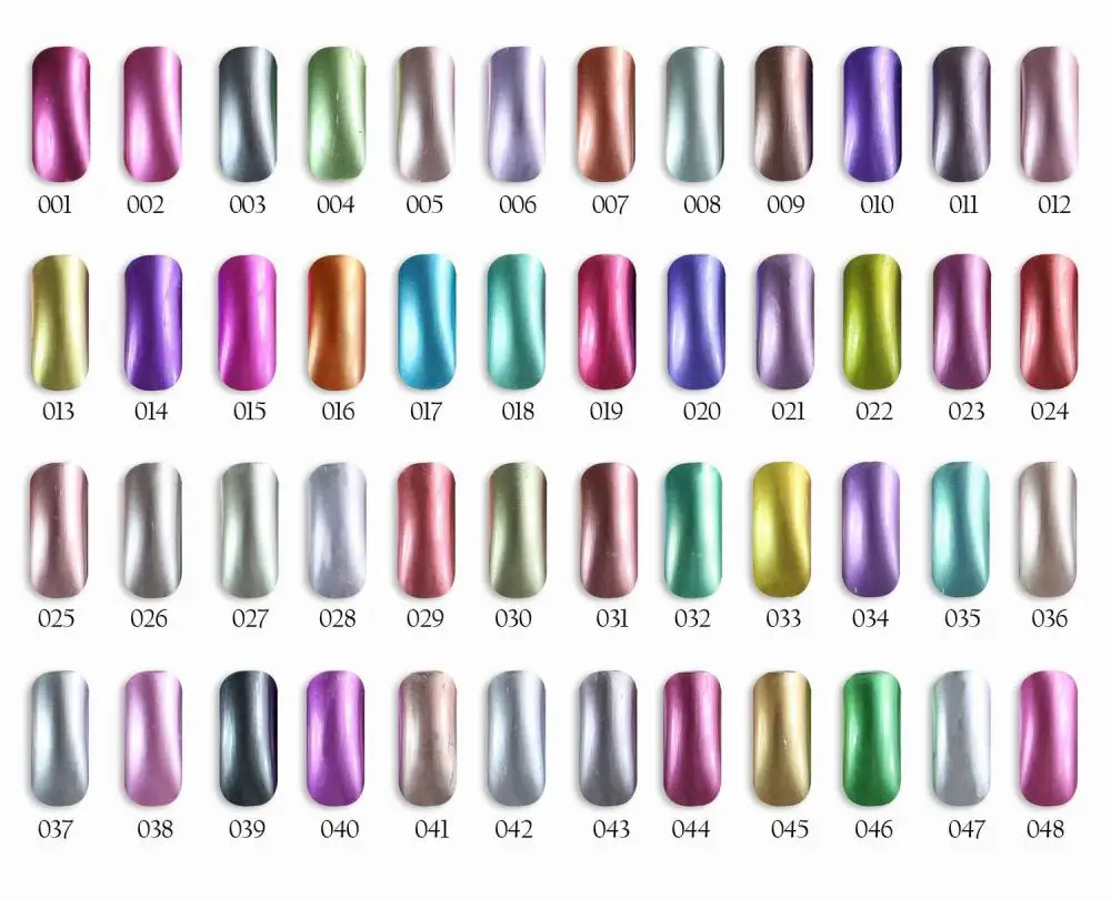 6pcs Florales Metallic Nail gel 15ml 48 colors for choice Feifan