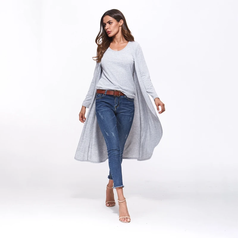 

Boutique Outfits Kimono Cardigan Autumn Clothing Women In Gray, Tom10130 black;gray