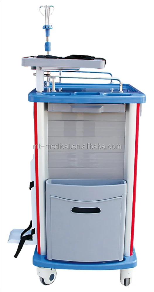 Hospital funiture general use and abs material medical trolley