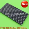 64*32 dot dmx matrix indoor rgb color led module display p7.62 sign board