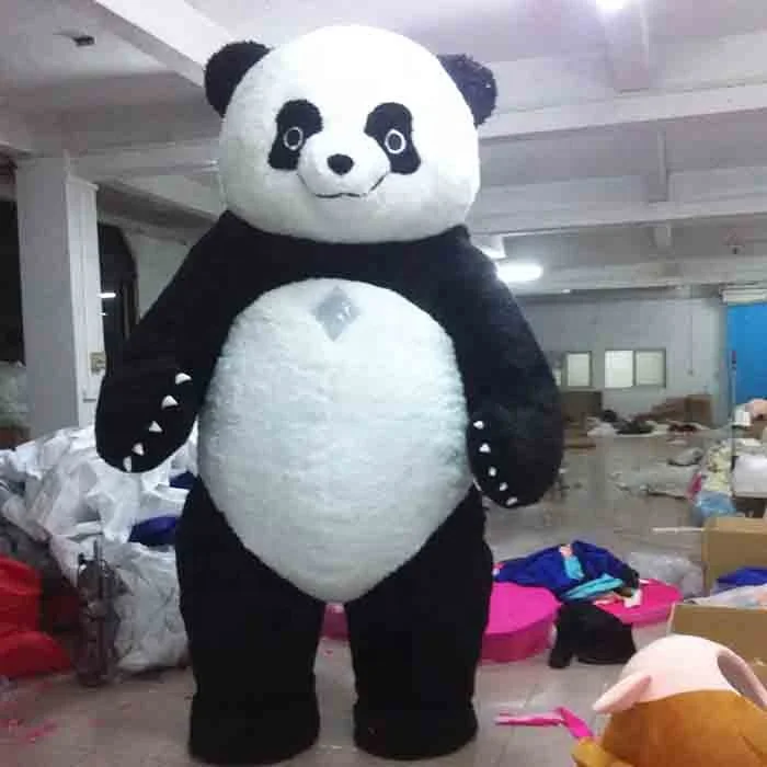 

Enjoyment CE big inflatable panda mascot costume adults for sale