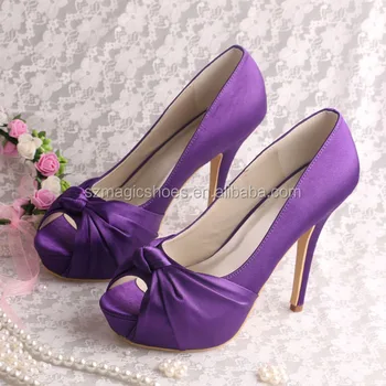 lavender satin shoes