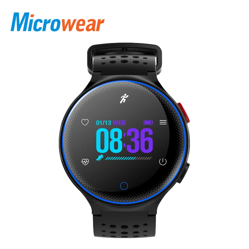 

2018 good price colorful screen waterproof 60 working days heart rate Microwear X2+ smart watch wrist band