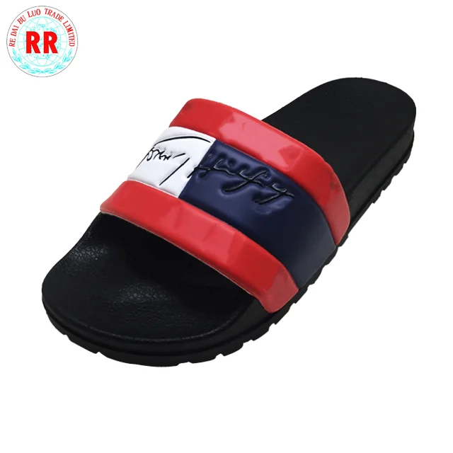 

fashion gents sandal design latest new design mens sandal PVC slide custom slippers for summer, Red/black/green/bule/any colour