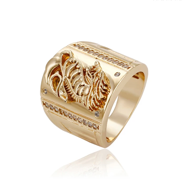 

14871 Xuping wholesale dragon luxury design anelli uomo zircons men 18k gold ring