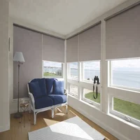 

smart home system electric blackout fabric roller blinds