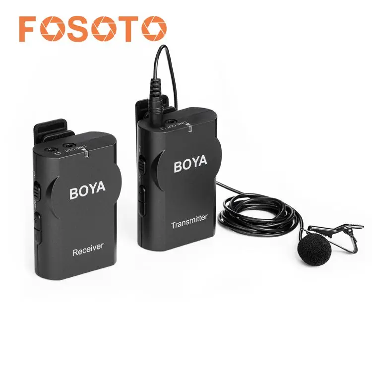 

BOYA BY-WM4 Wireless Lavalier Microphone system for Canon Nikon Sony Panasonic DSLR Camera Camcorder iphone android smartphone