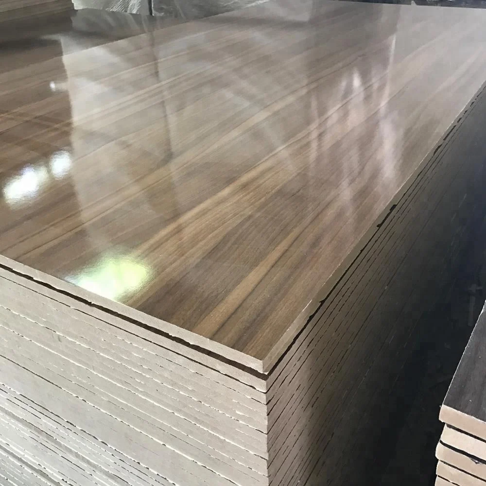 
18mm wood grain colour melamine mdf board use for furniture 