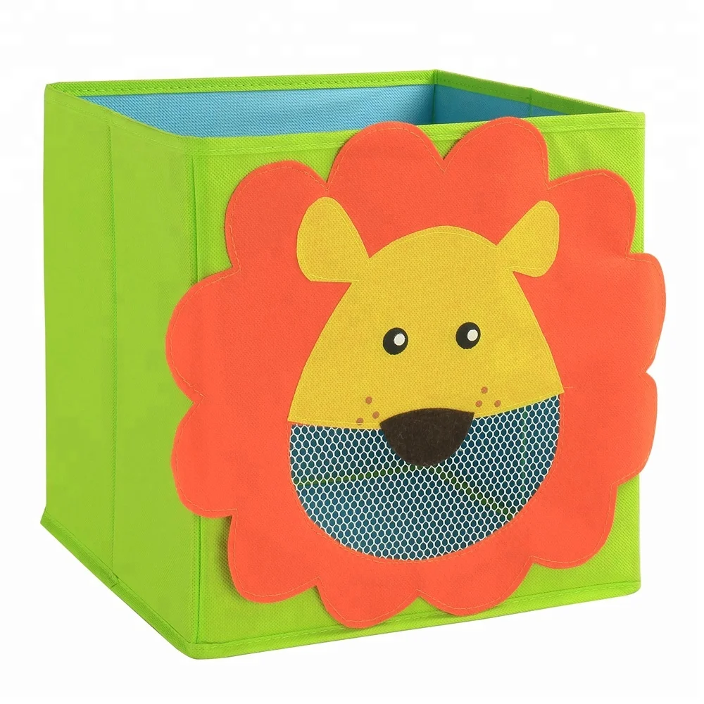 

JIAHE GIFT folding kids fabric storage boxes bins, Customized color