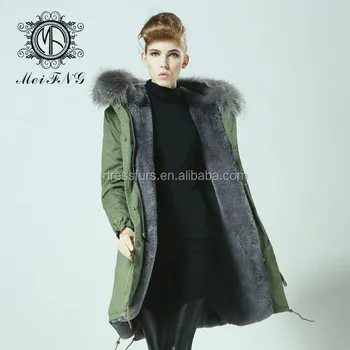 ladies hooded parka coat