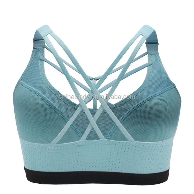 Best High Impact Yoga Sport Bra,Breathable Plus Size Work Out Strappy