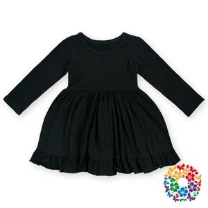 plain black dress for girls