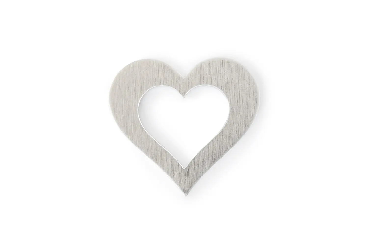 RMP Stamping Blanks, 1.151" x 1.25" Heart Washer with .671" X .75" Center, Aluminum .063" (14 Ga.)- 50 Pack