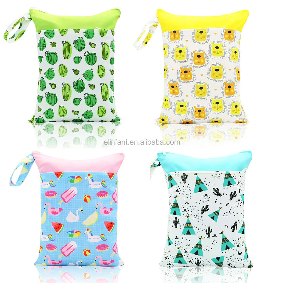 

Elinfant 2020 New Wet Bag Washable Reusable Cloth diaper Nappies diaper bag