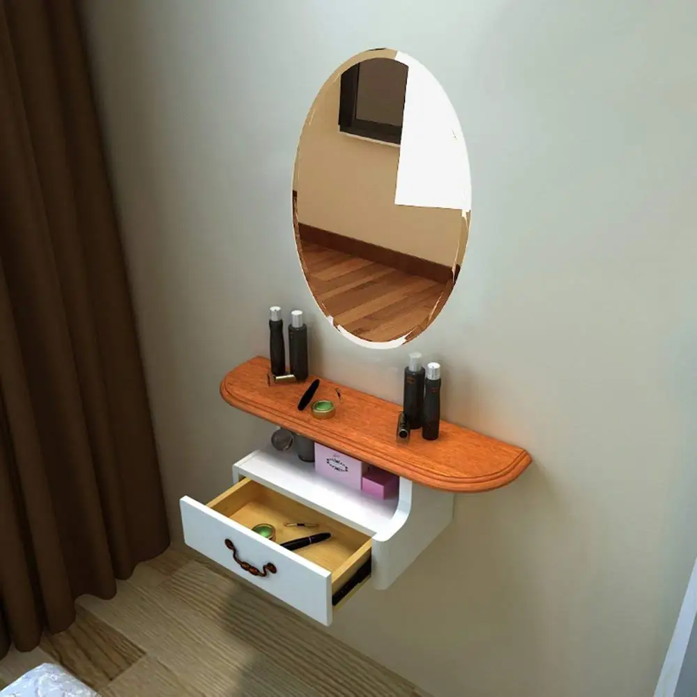 dressing mirror with shelf