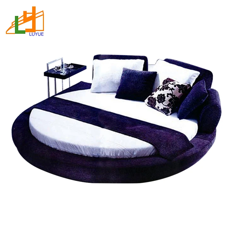 Factory Custom Good Quality Super King Size Modern Luxury Round