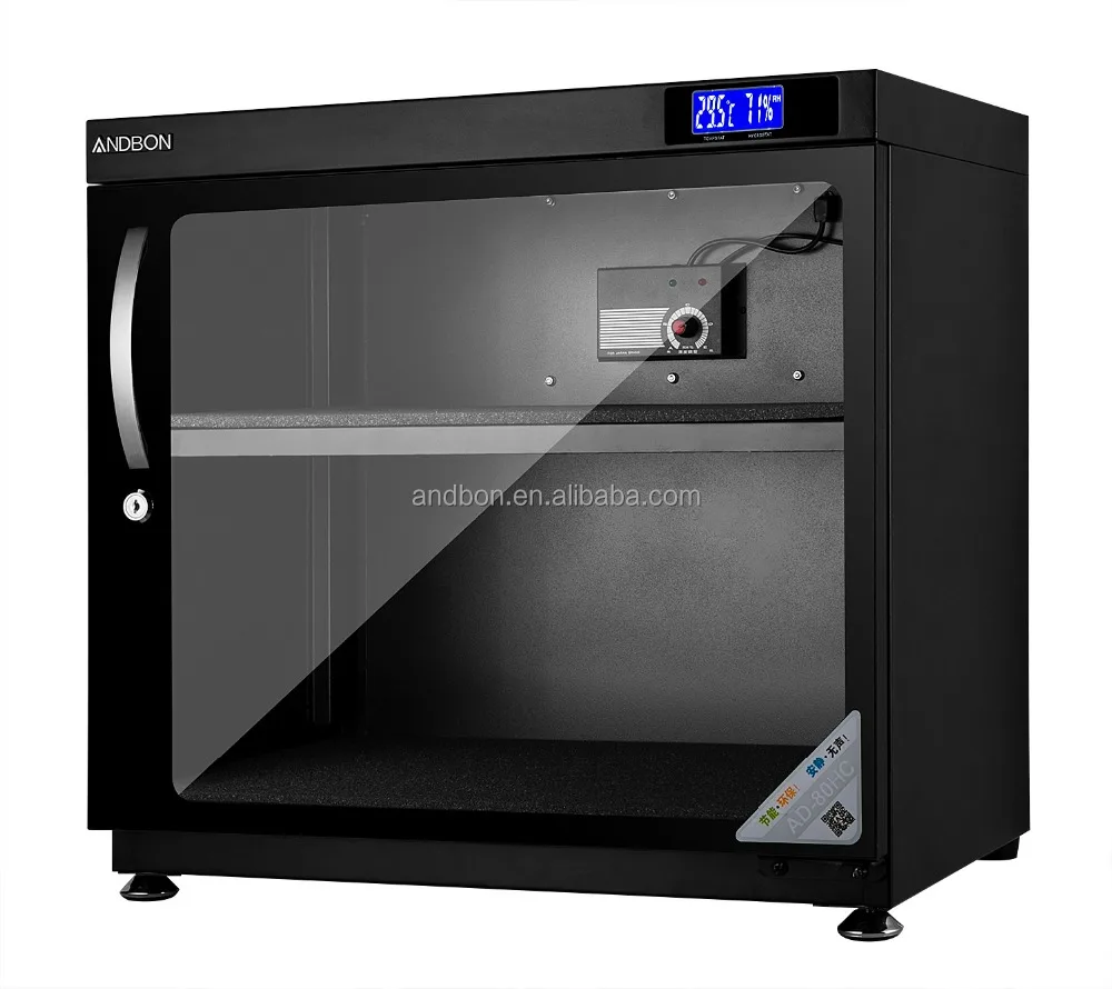
80L Automatic Dehumidification LED Digital Display Dry cabinet for Lens Camera 