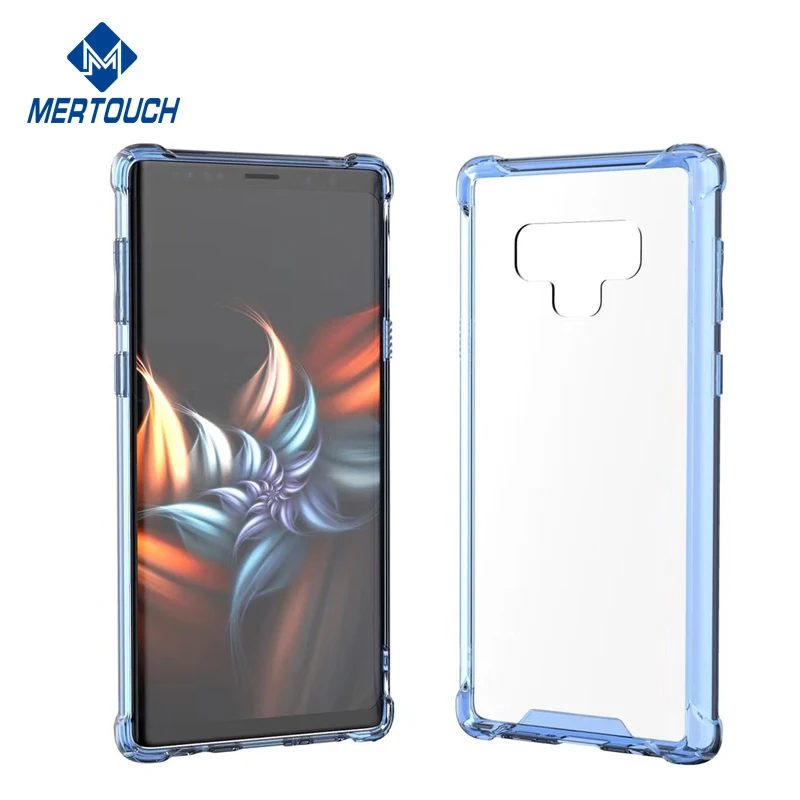 

1.5mm hard clear hard PC + soft TPU transparent shockproof acrylic phone case for Samsung Note 9, N/a