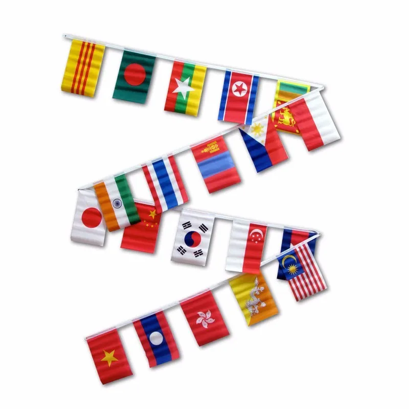 Colorful Bunting Flag Hanging Triangle Flag Size Printed Polyester Decoration Buy High Quality